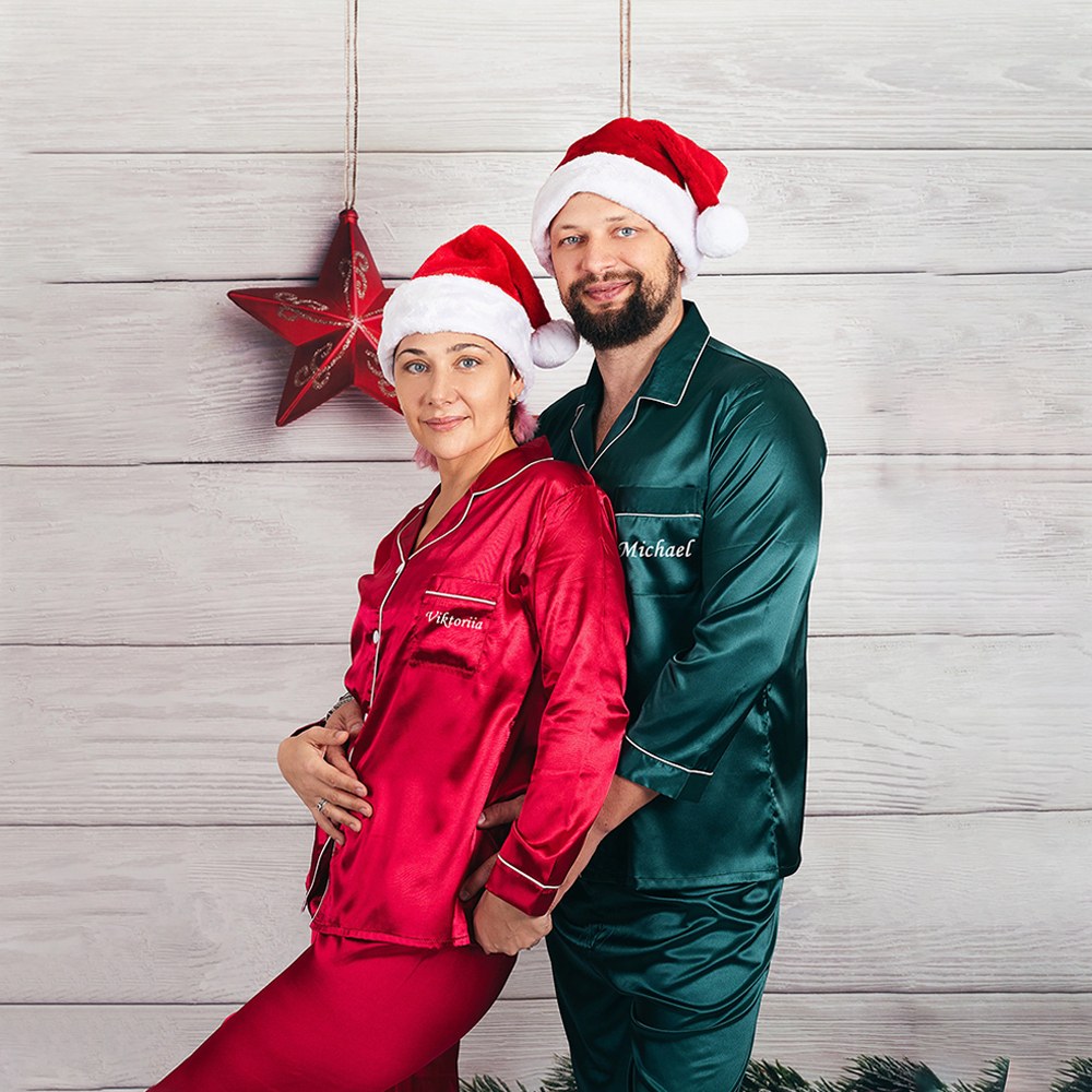 Personalized Mr and Mrs Satin Pajama Set for Unique & Love | JNSCloth53