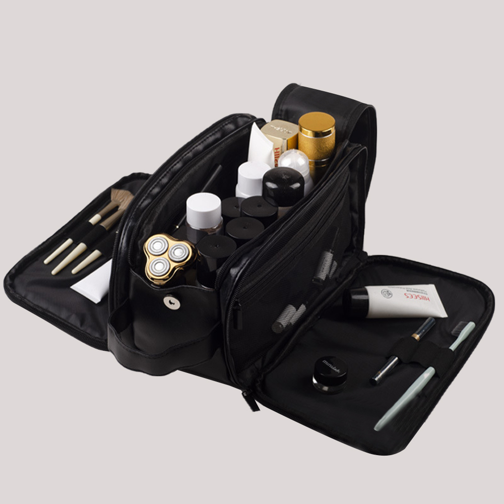 Personalized Leather Monogram Engraved Wash Bag for Unique & Love | JNSBag34