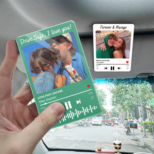 Personalized Song & Photo Car Visor Clip for Unique & Love | JNSDec190