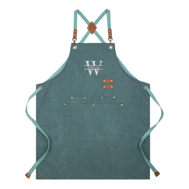 Personalized Name Embroidered Canvas Apron | JNSCloth35
