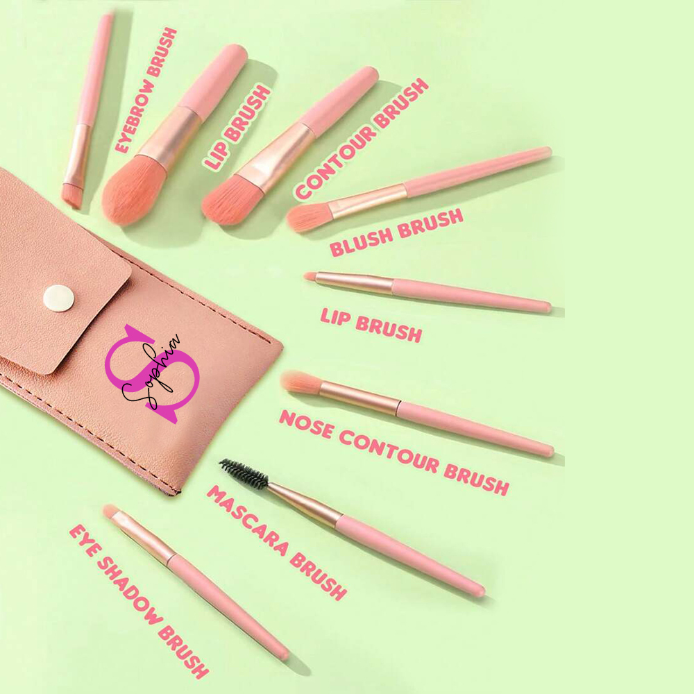 Personalized Monogram Makeup Brushes Set for Unique & Love | JNSBag0302