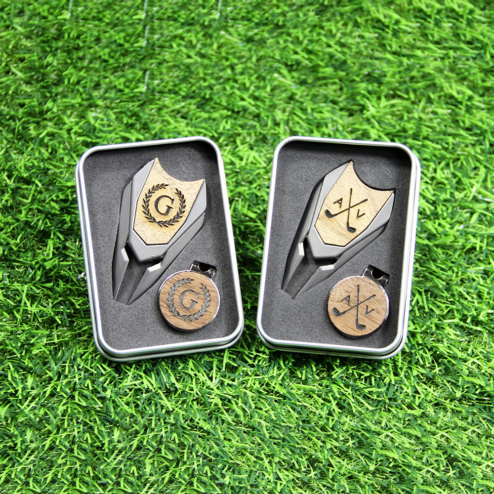 Personalized Monogram Golf Divot Tool and Ball Marker Set | JNSTool06