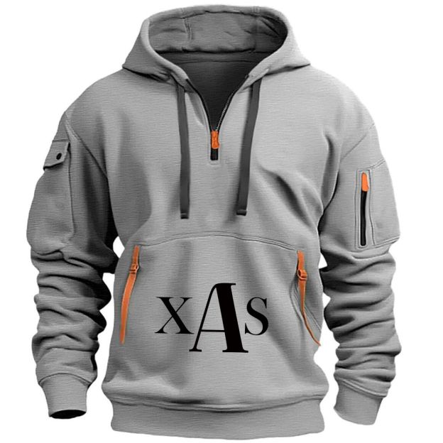 Personalized Monogram Zip Pullover Hoodies for Men | JNSCloth38