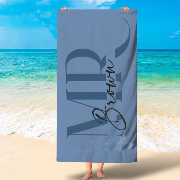 Personalized Couple Beach Towels for Unique & Love | JNSTowel05