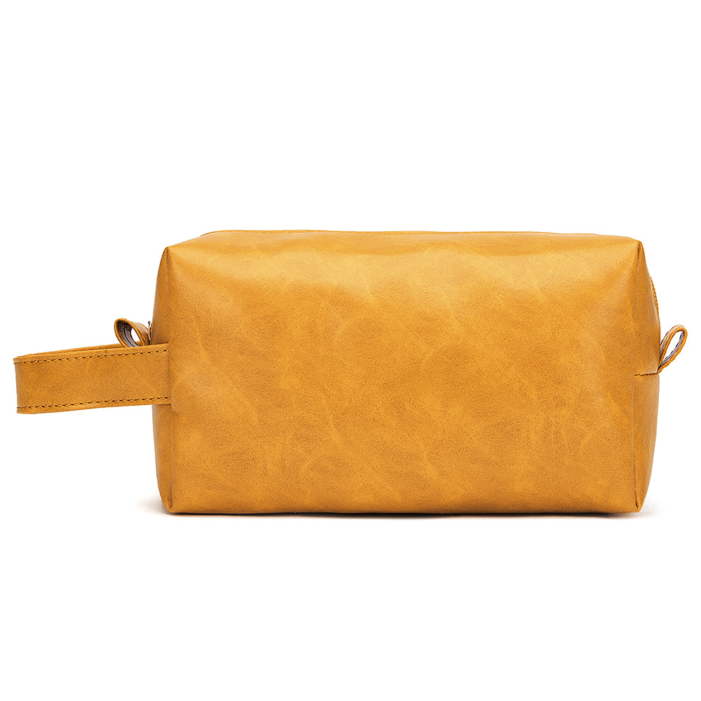 Personalized Leather Monogram Engraved Wash Bag for Unique & Love | JNSBag27