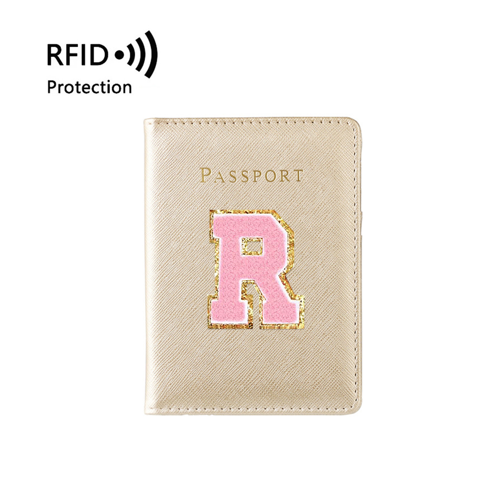 Personalized Chenille Letter Patch Passport Cover for Unique & Love | JNSCase05