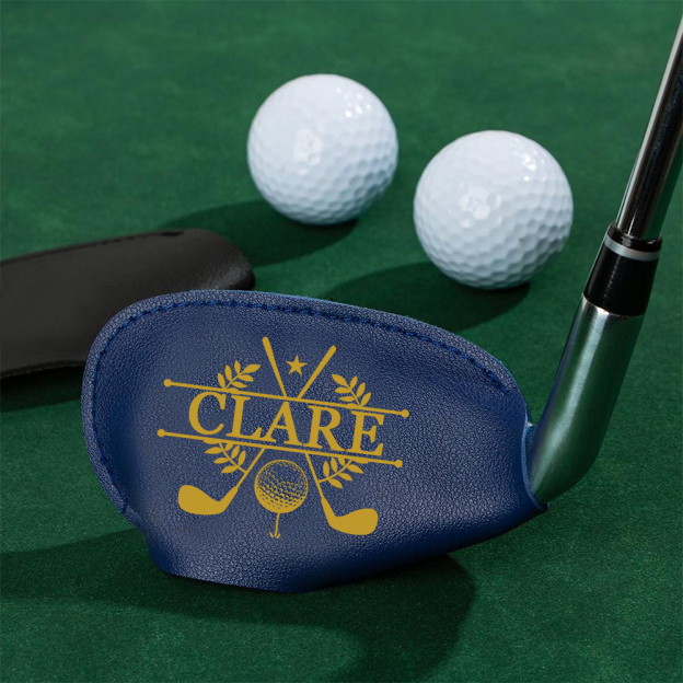Personalized Monogram Golf Club Leather Cover | JNSBag97