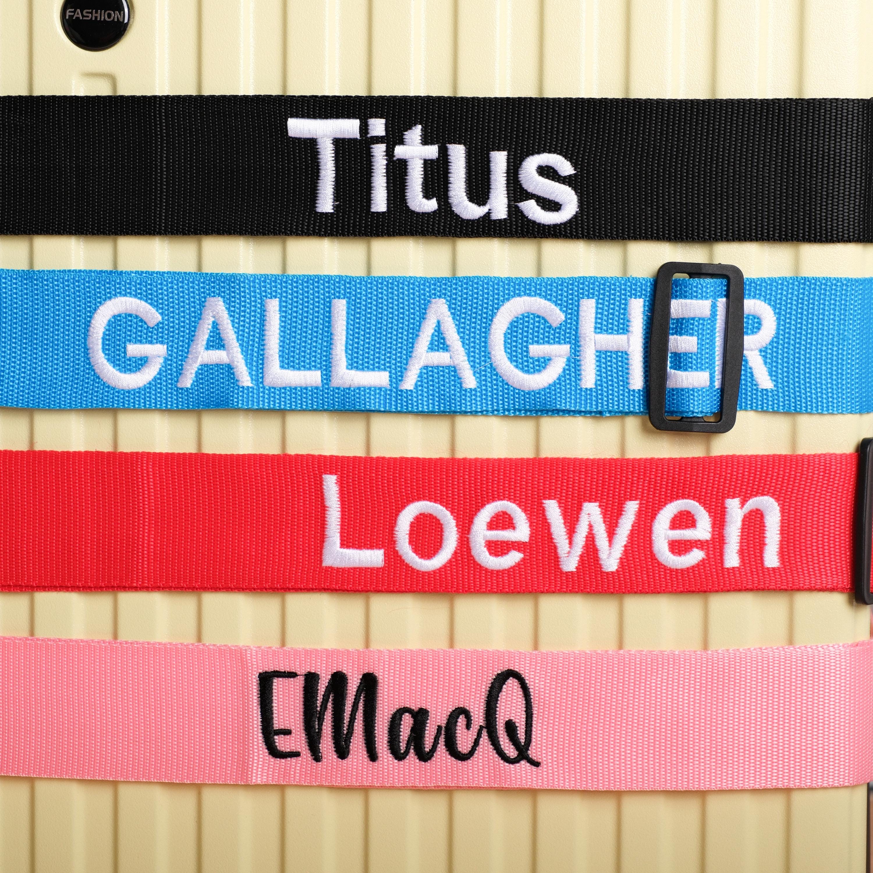 Personalized Name Embroidery Luggage Strap Belt | JNSDec145