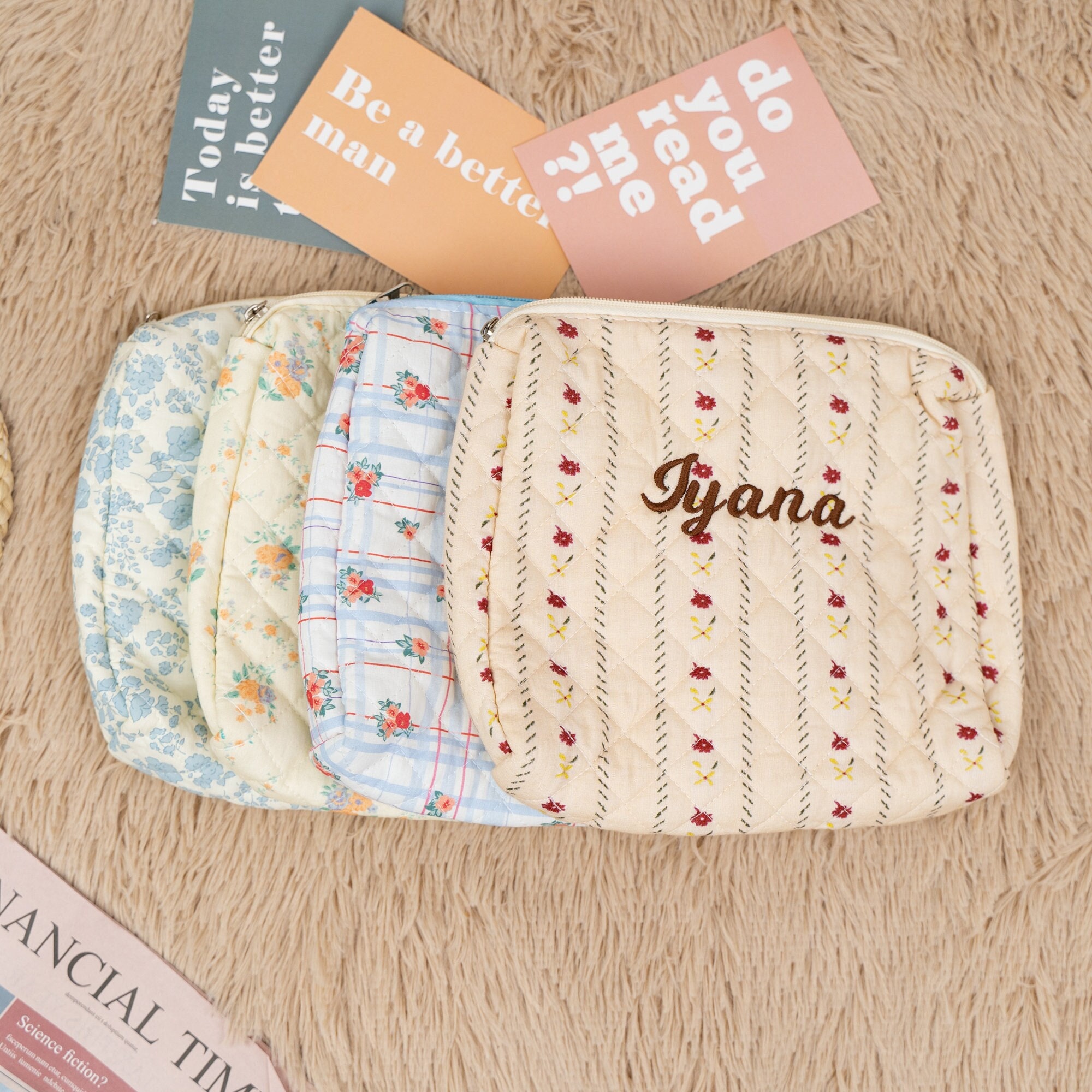 Personalized Monogram Makeup Bag | JNSBag49