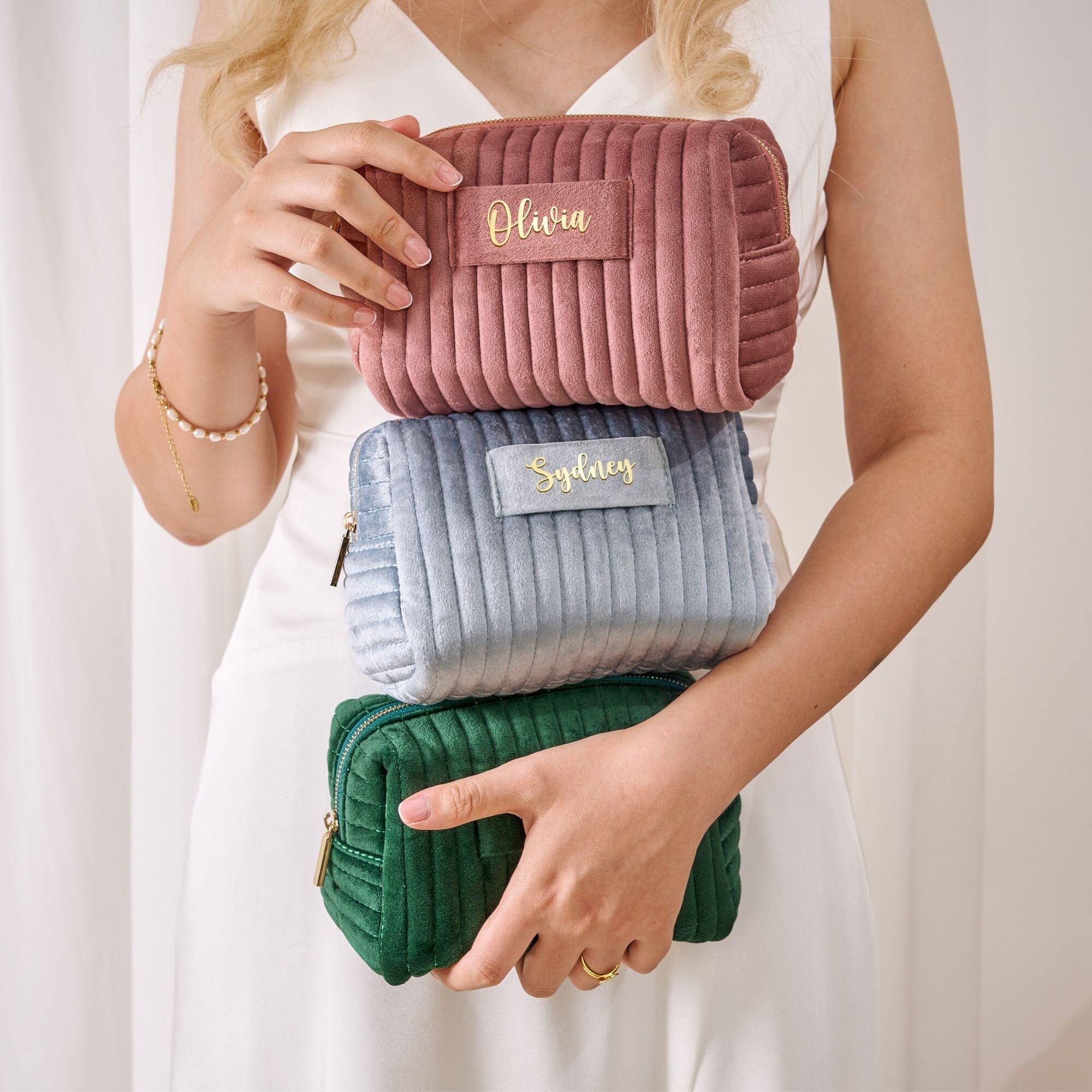 Personalized Velvet Makeup Bag for Unique & Love | JNSBag24