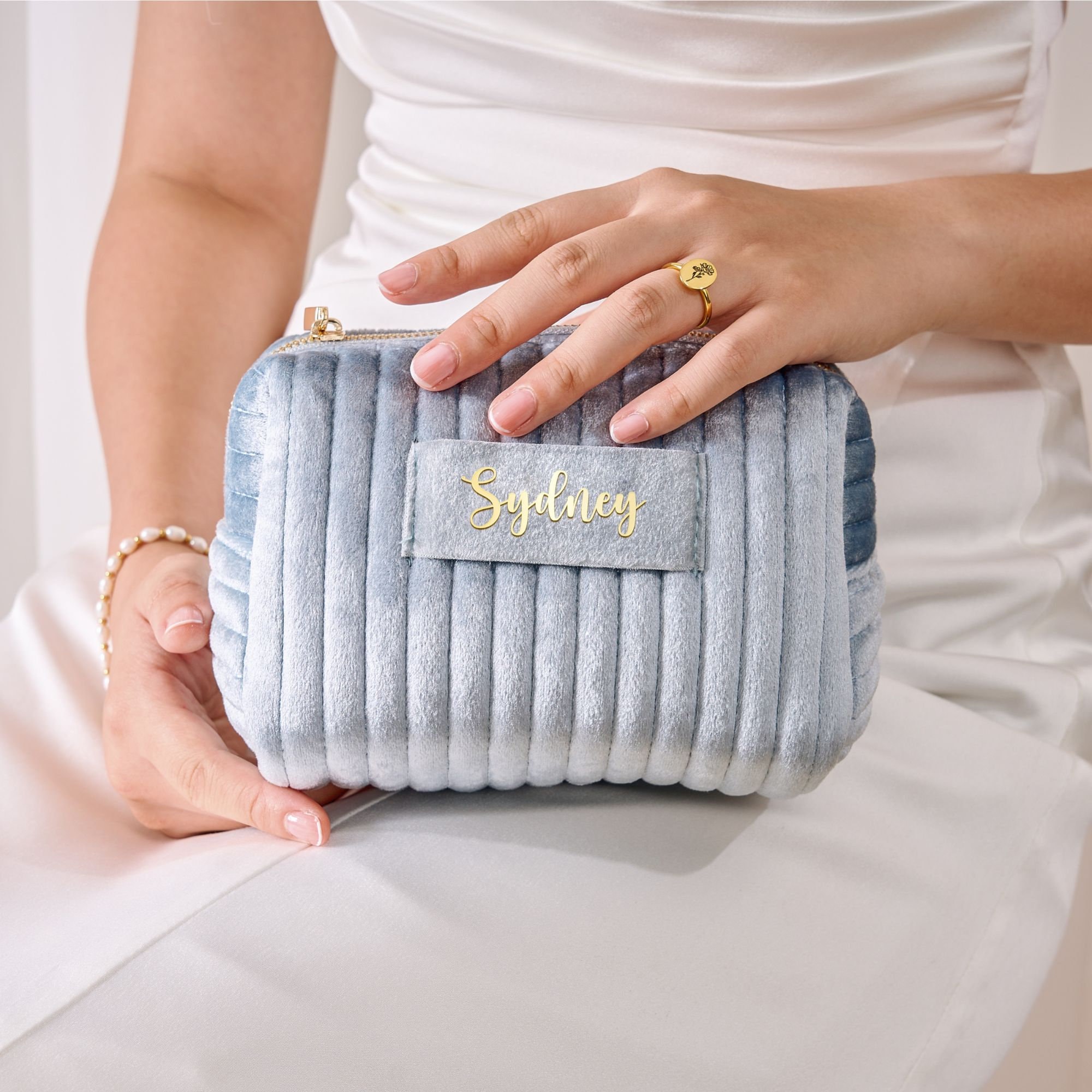 Personalized Velvet Makeup Bag for Unique & Love | JNSBag24