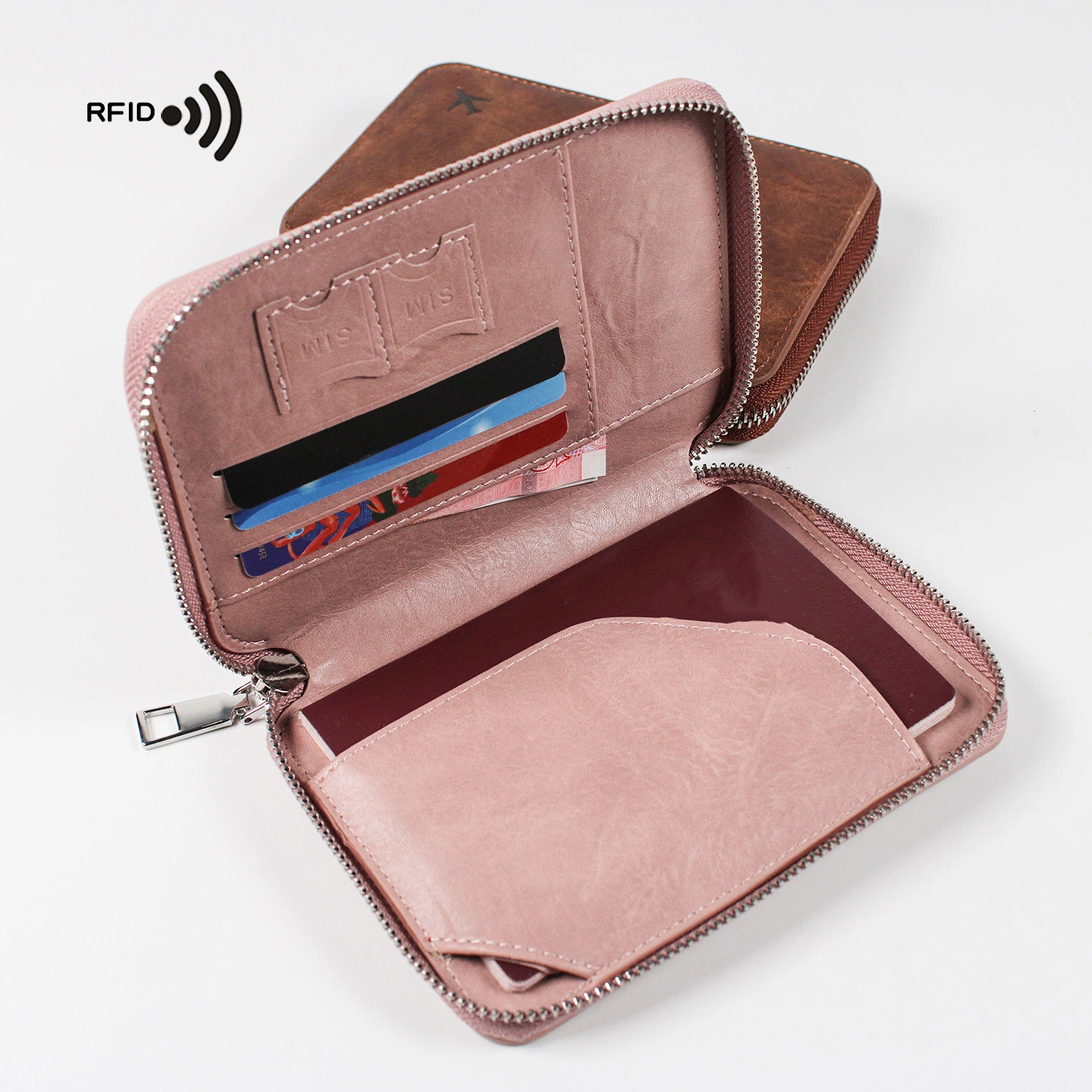 Personalized Monogram Leather Passport Cover with RFID Blocking | JNSCase11