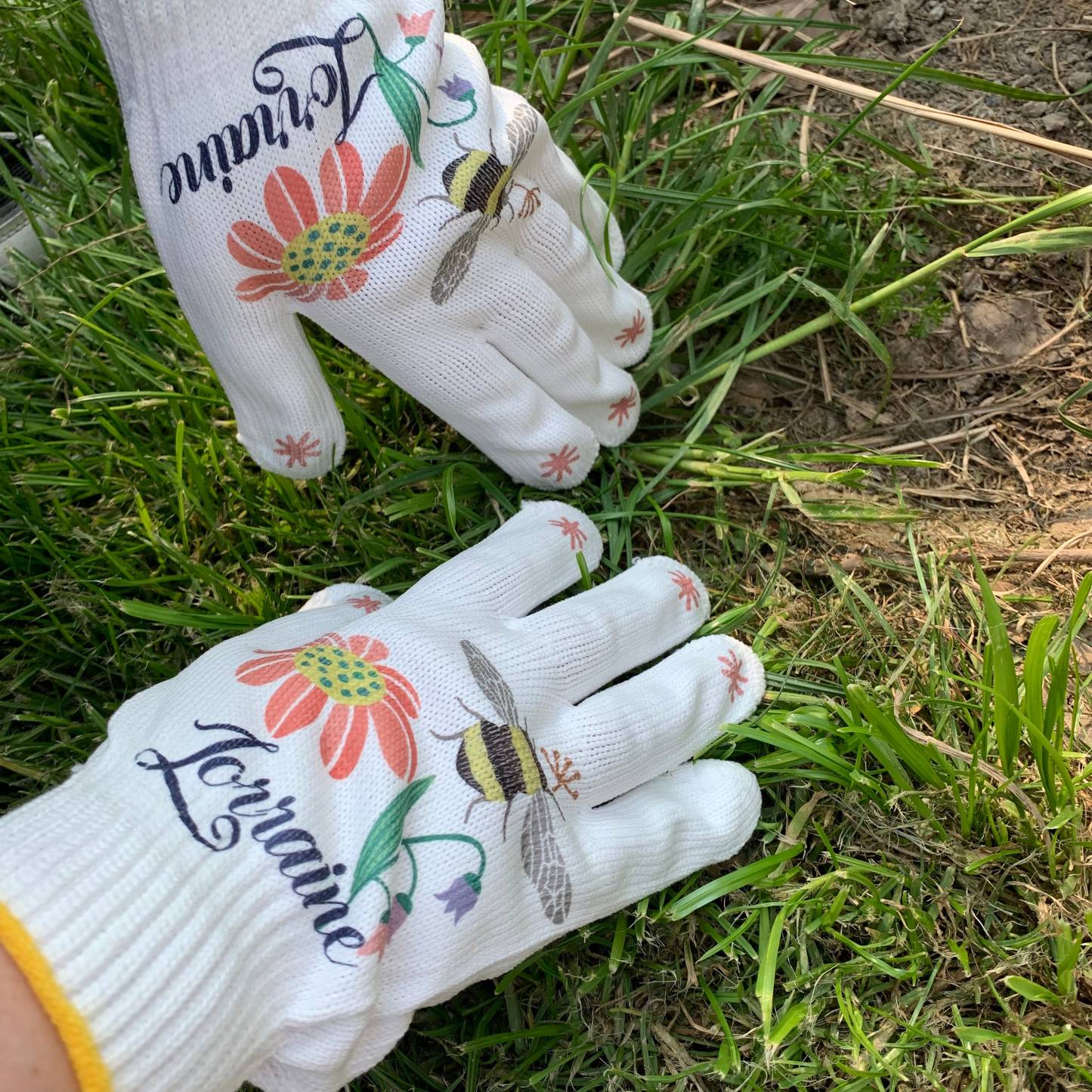 Personalized Name Floral Gardening Gloves for Unique & Love | JNSCloth50