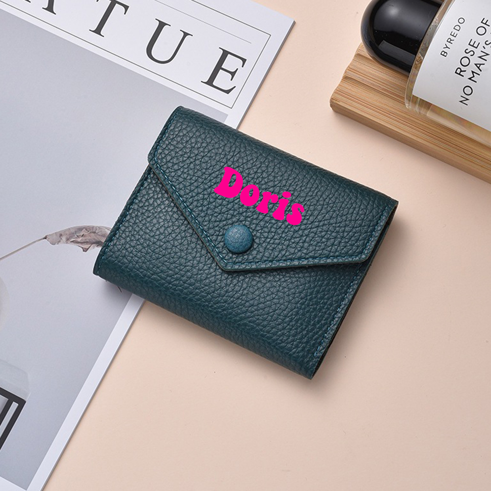 Personalized Monogram Leather Wallet for Unique & Love | JNSBag87