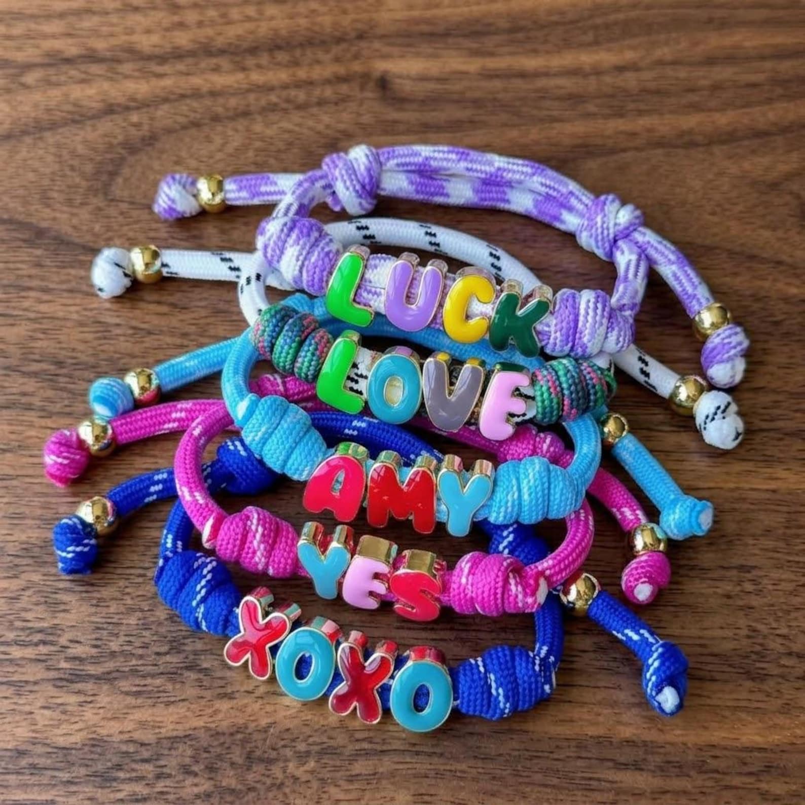 Personalized Enamel Beads Letter Bracelet for Unique and Love | JNSDec223