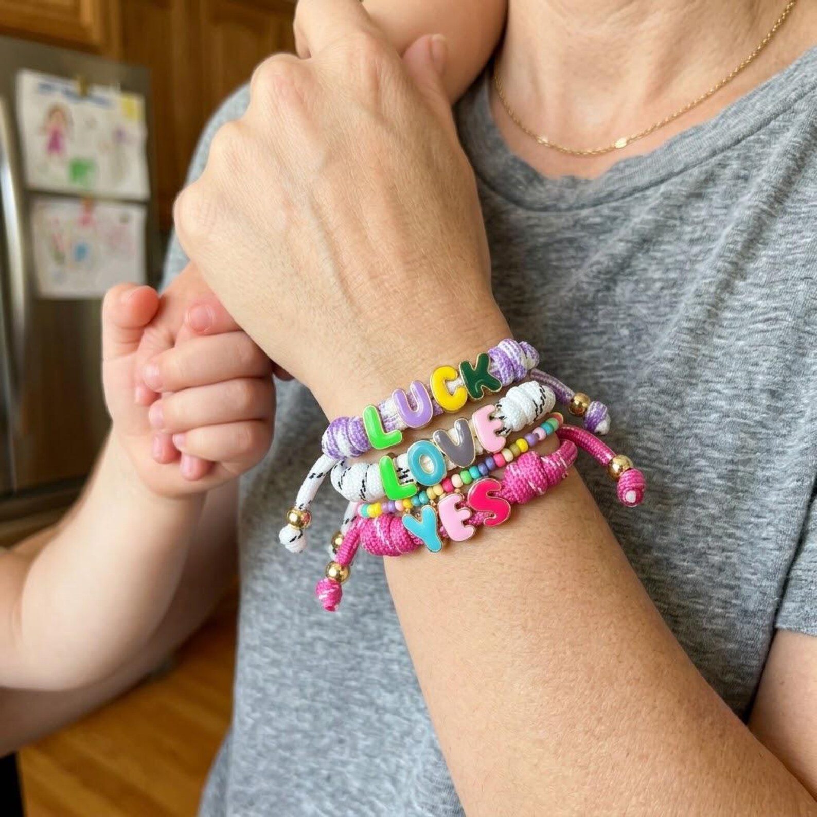 Personalized Enamel Beads Letter Bracelet for Unique and Love | JNSDec223