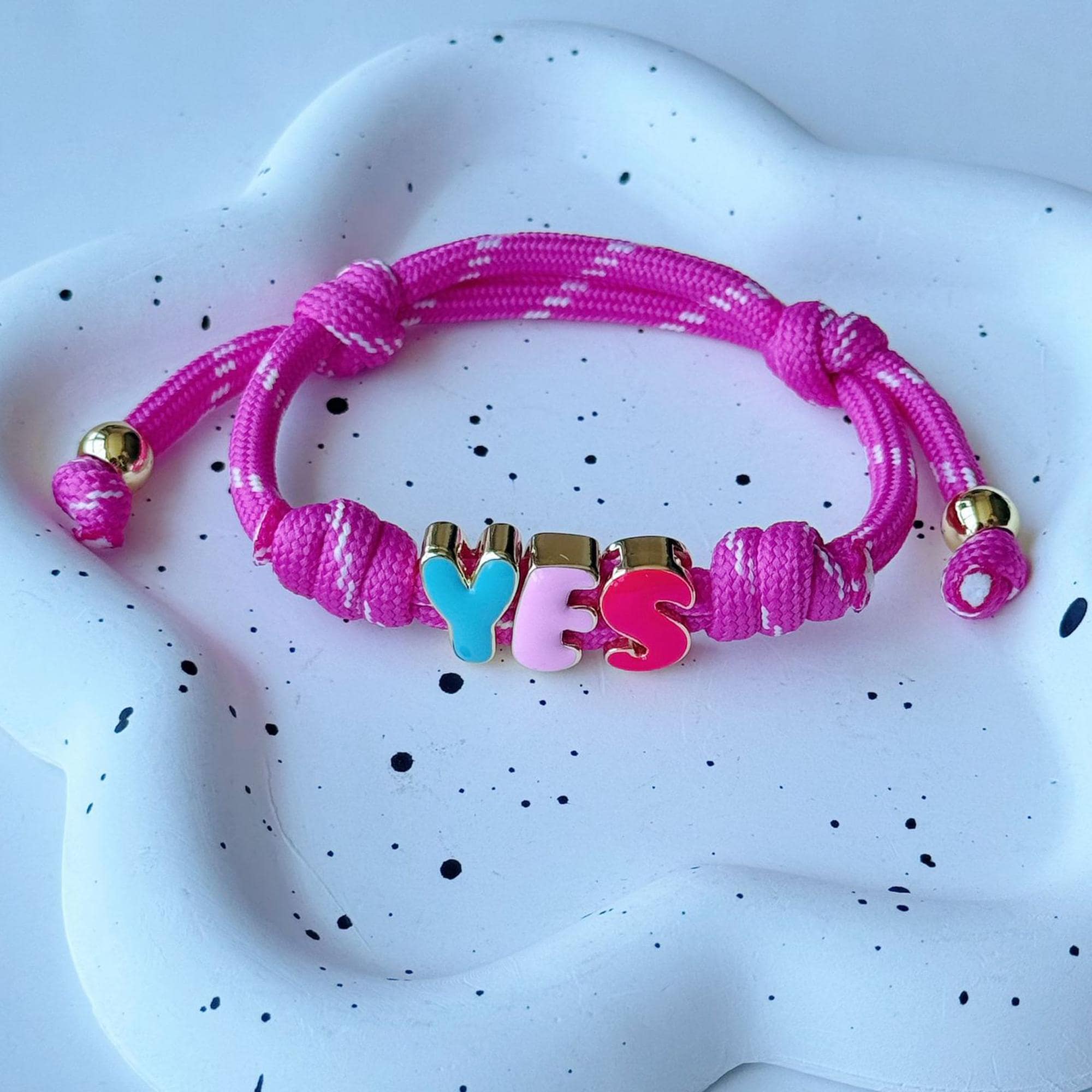 Personalized Enamel Beads Letter Bracelet for Unique and Love | JNSDec223