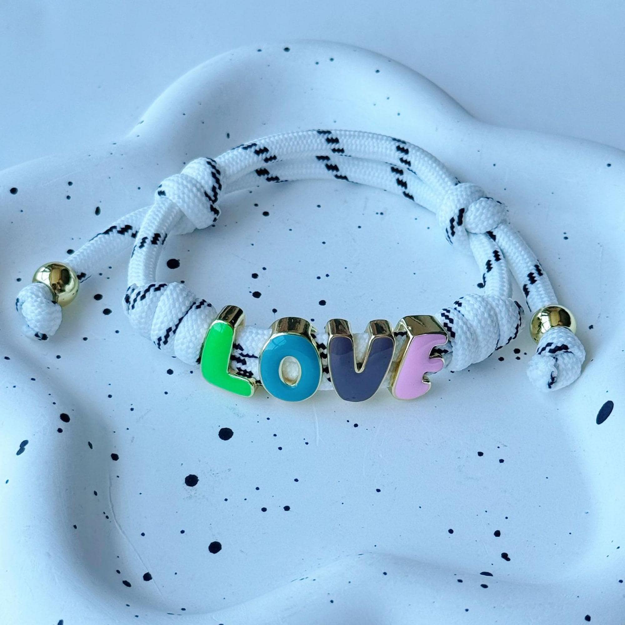 Personalized Enamel Beads Letter Bracelet for Unique and Love | JNSDec223