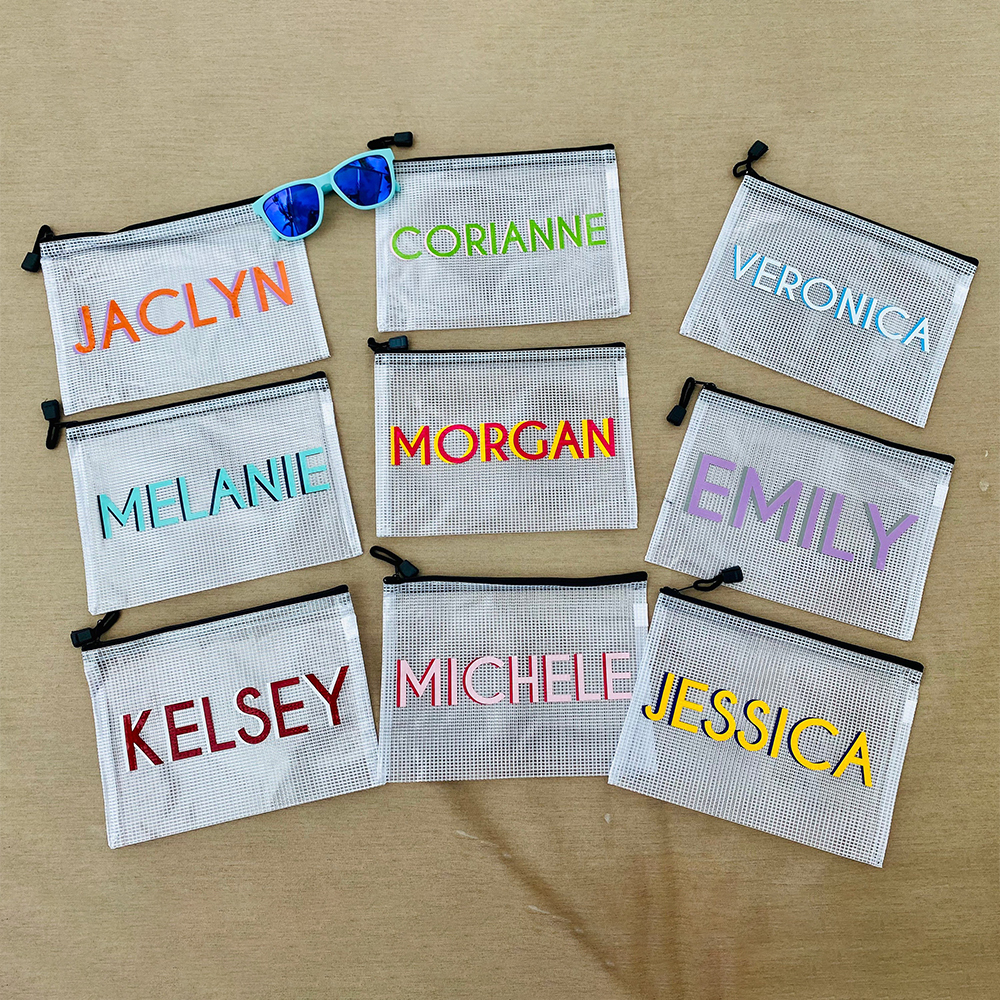 Personalized Name Waterproof Zipper Pool Bag for Unique & Love | JNSBag90