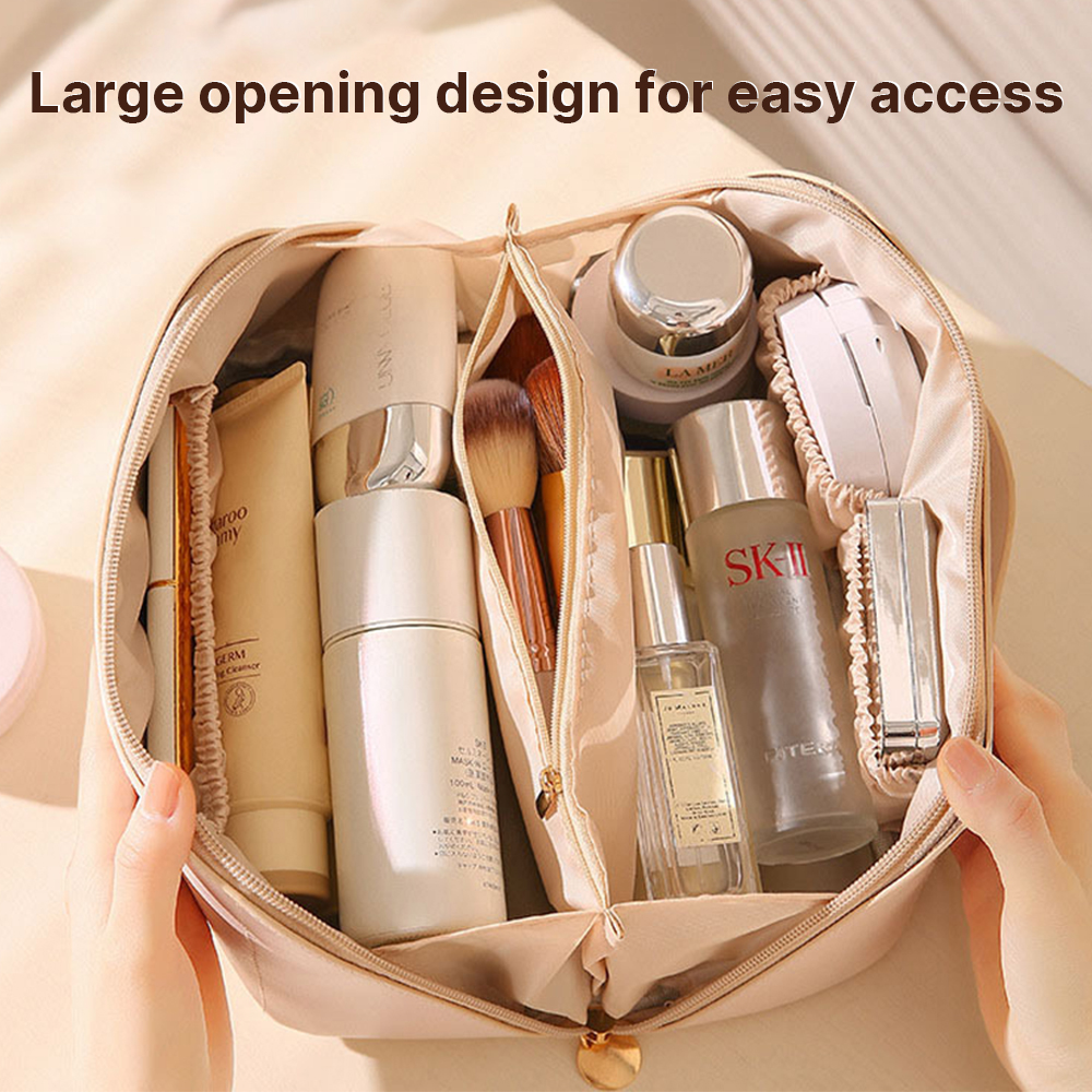 Personalized Birth Flower Leather Makeup Bag for Unique & Love | JNSBag88