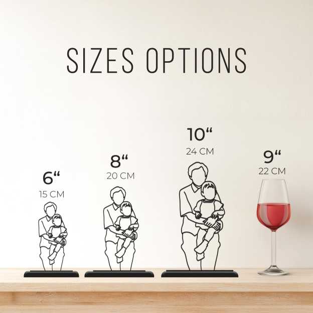 Personalized  Family 3D Line Sculpture Art Portrait Decor | JNSDec198