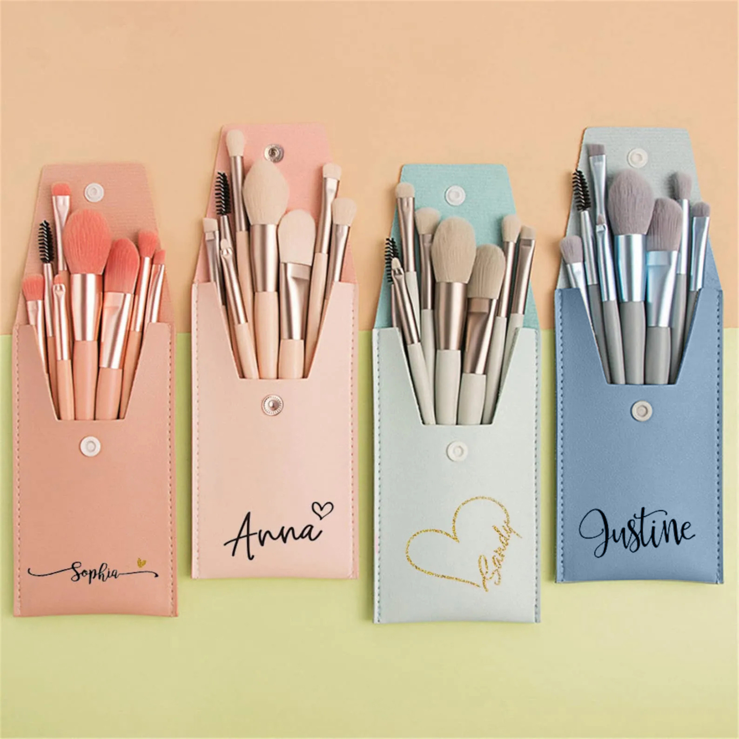 Personalized Wedding Makeup Brushes for Unique & Love | JNSBag03