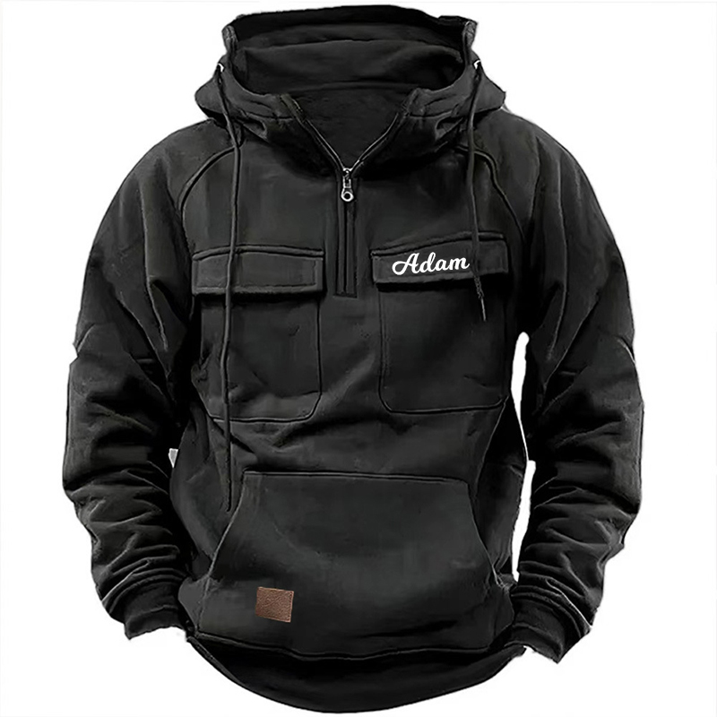 Personalized Name Retro Hooded Sweatshirt for Unique & Love | JNSCloth33