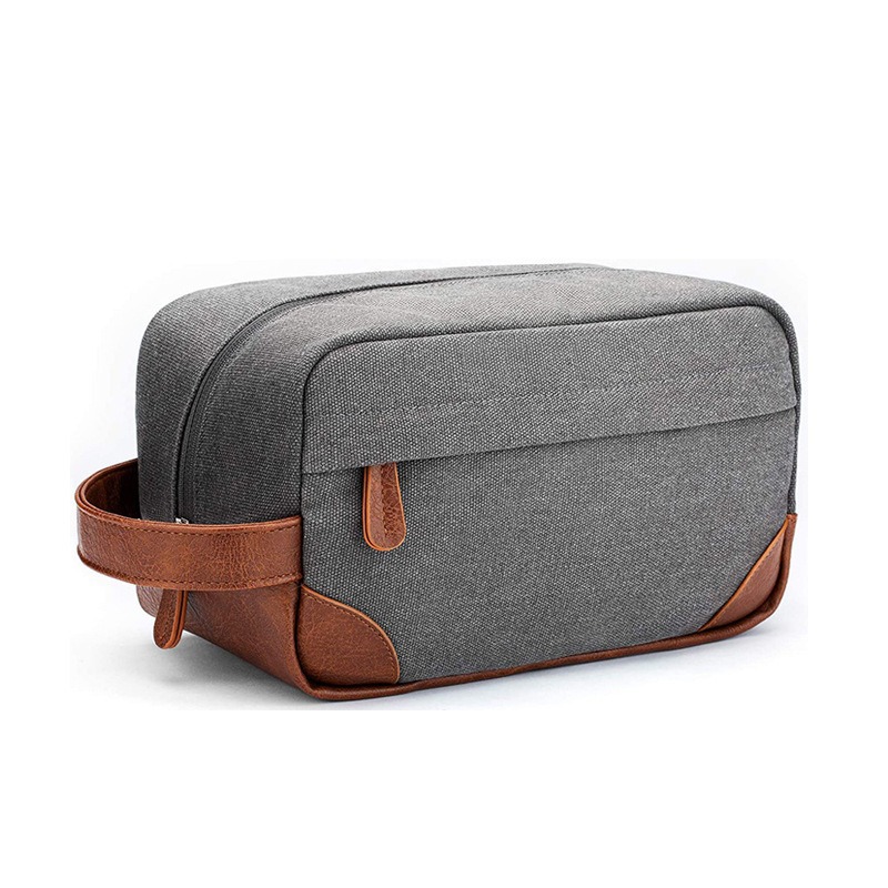 Personalized Monogram Embroidery Canvas Toiletry Bag for Unique & Love | JNSBag93
