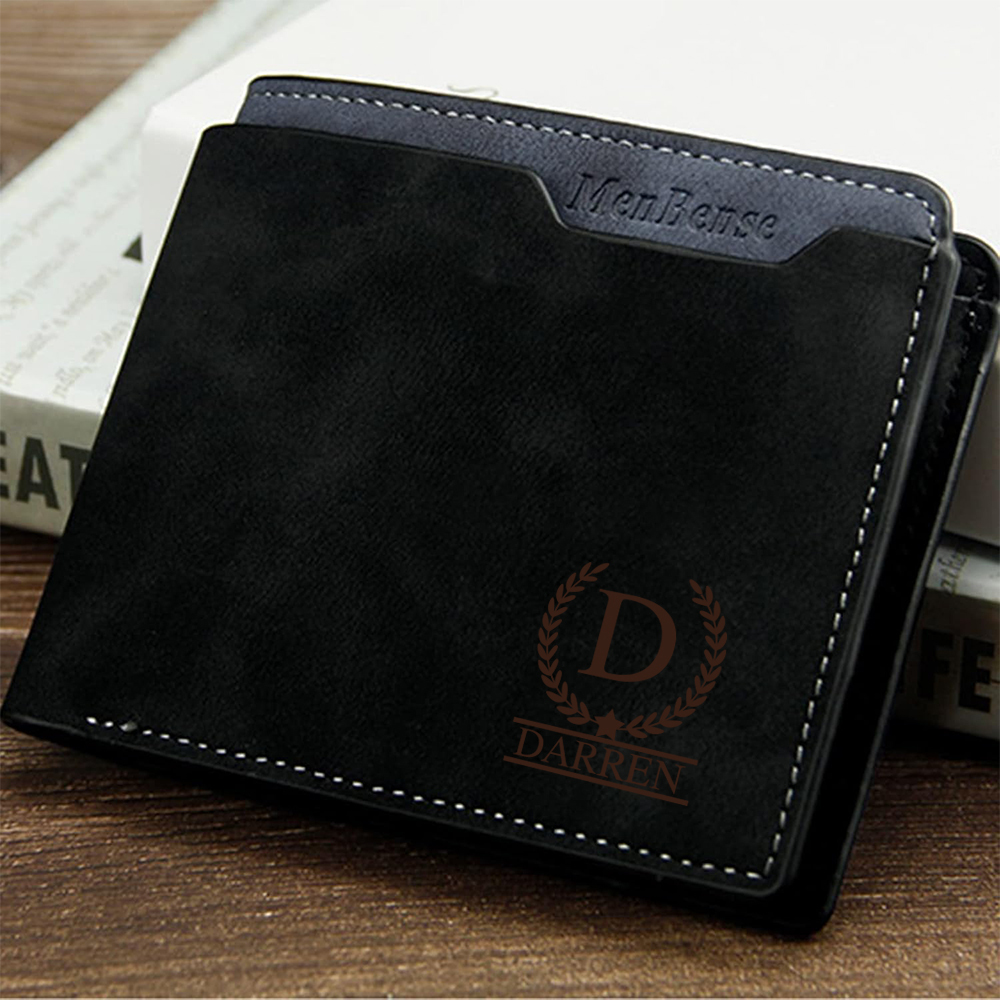 Personalized Leather Monogram Wallet for Unique & Love | JNSBag75