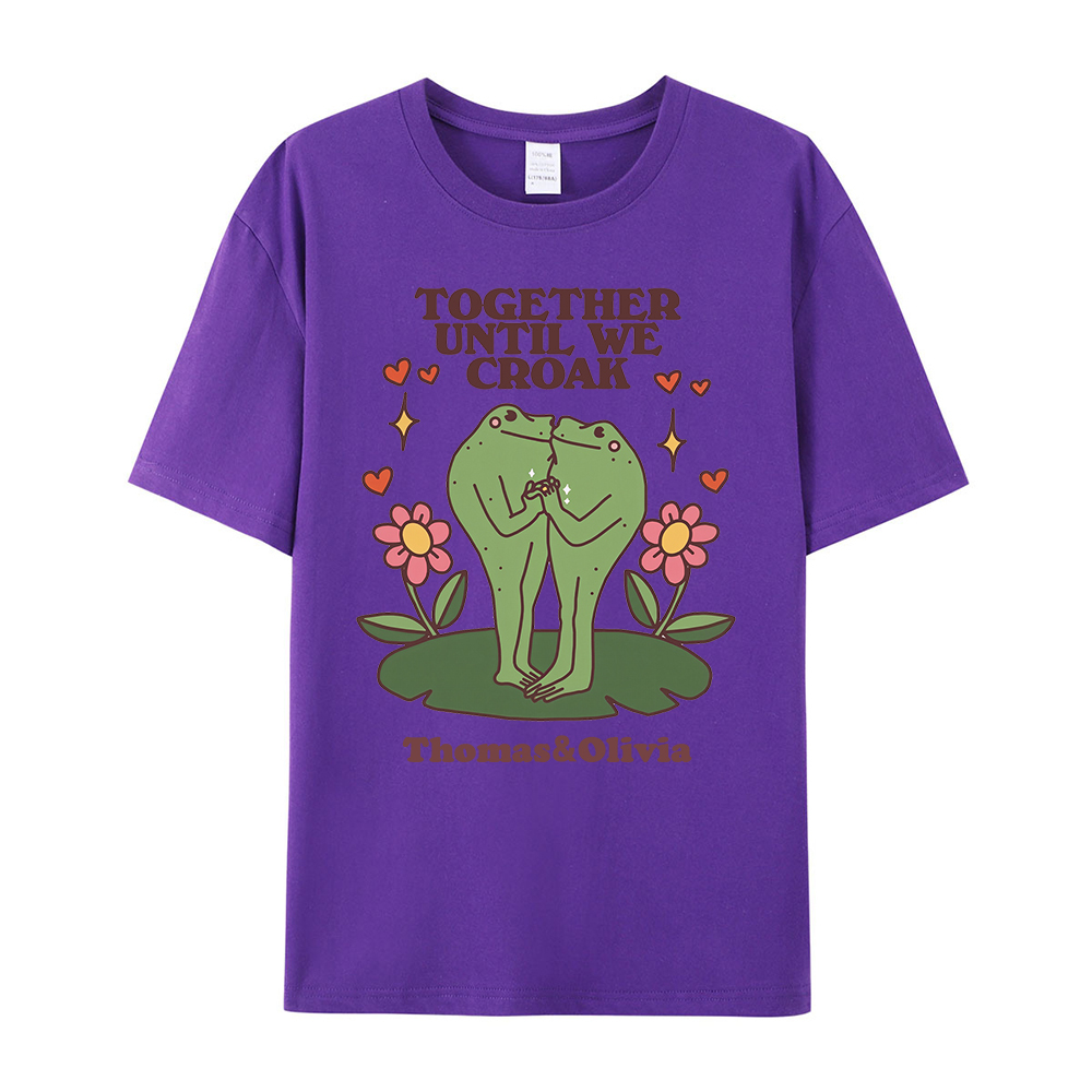 Personalized Name Frog Anniversary Shirt for Unique & Love | JNSCloth48