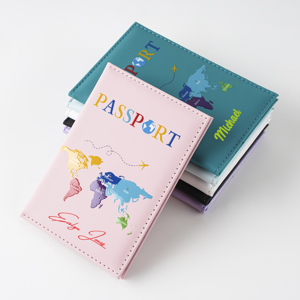 Personalized Monogram Leather Passport Cover with RFID Blocking | JNSCase10