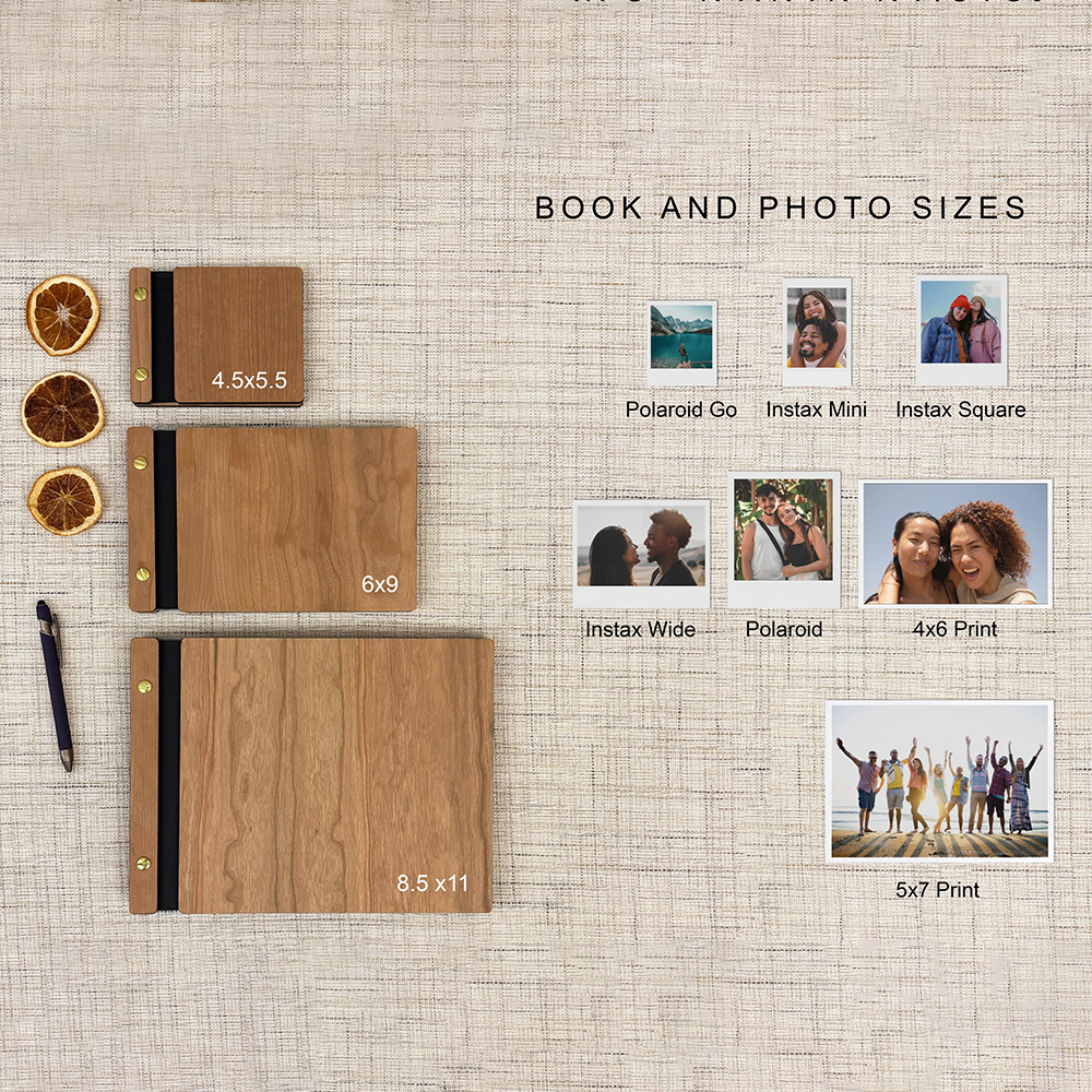 Personalized Wooden Scrapbook for Unique & Love for Unique & Love | JNSDec174