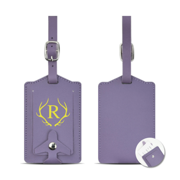 Personalized Monogram Leather Luggage Tag | JNSDec192