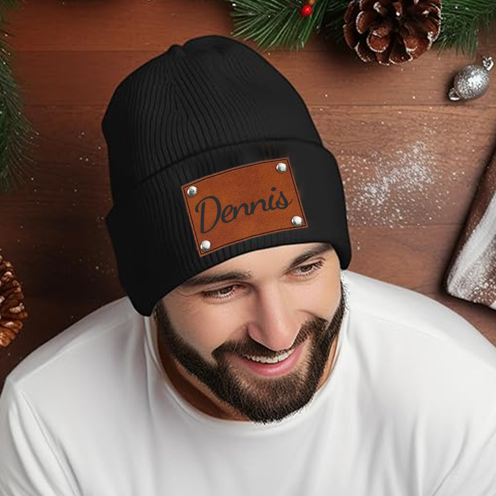 Personalized Name Knitted Unisex Winter Hat for Adult | JNSHat08