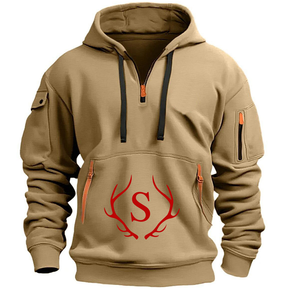 Personalized Monogram Zip Pullover Hoodies for Men | JNSCloth38