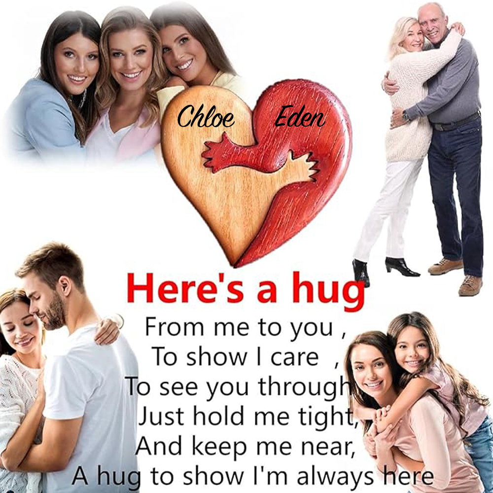 Personalized Wood Couple Heart Puzzle for Unique & Love | JNSDec115