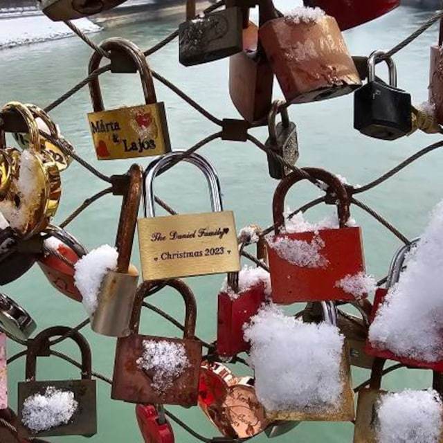 Personalized Engraved Padlock With Any Text for Unique & Love | JNSDec48