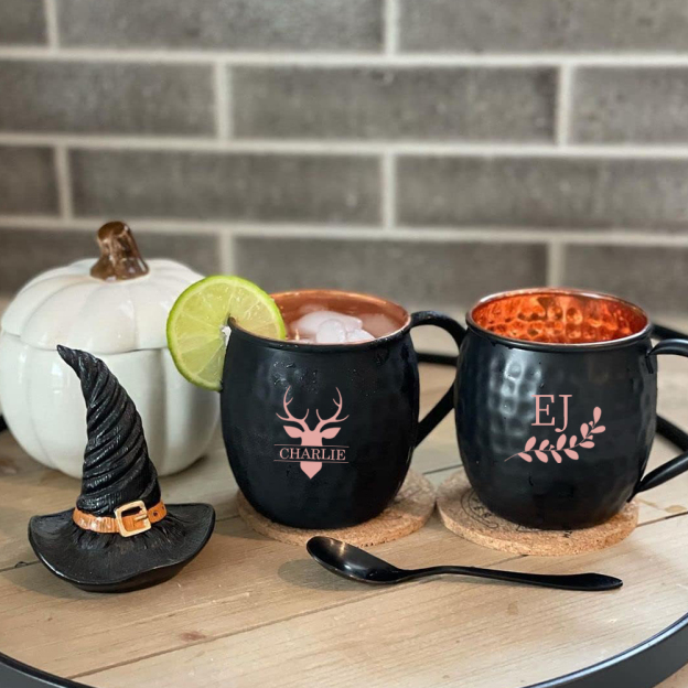 Personalized Monogram Engraved Copper Mug for Unique & Love | JNSDec141