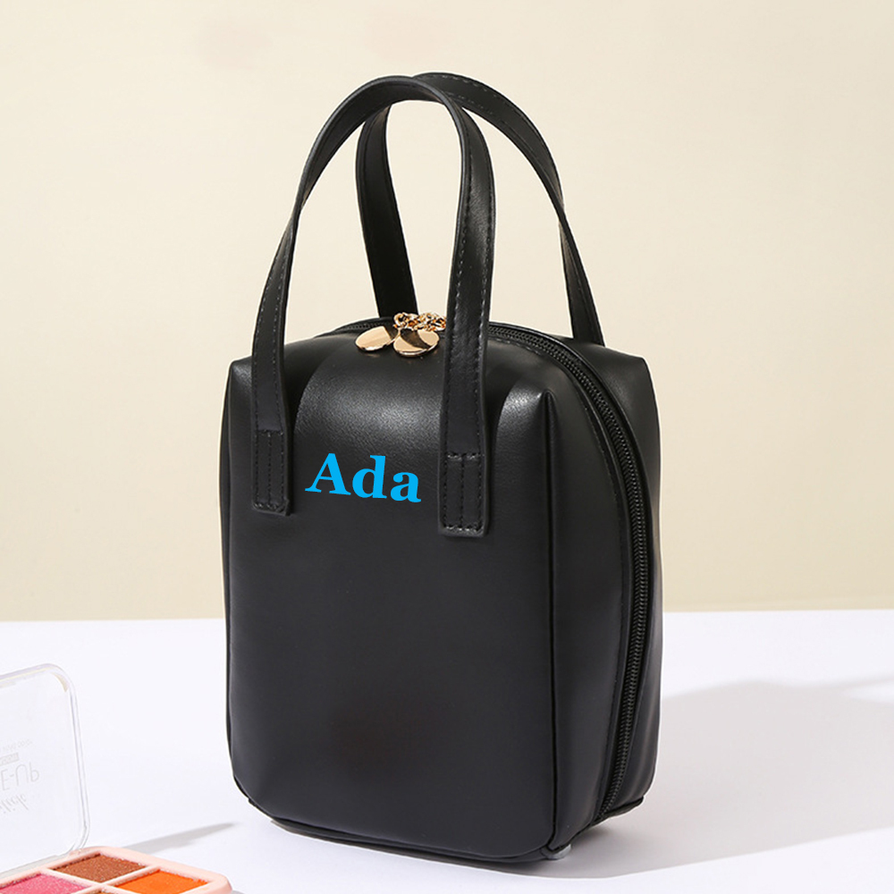 Personalized Monogram Cosmetic Leather Bag for Unique & Love | JNSBag86