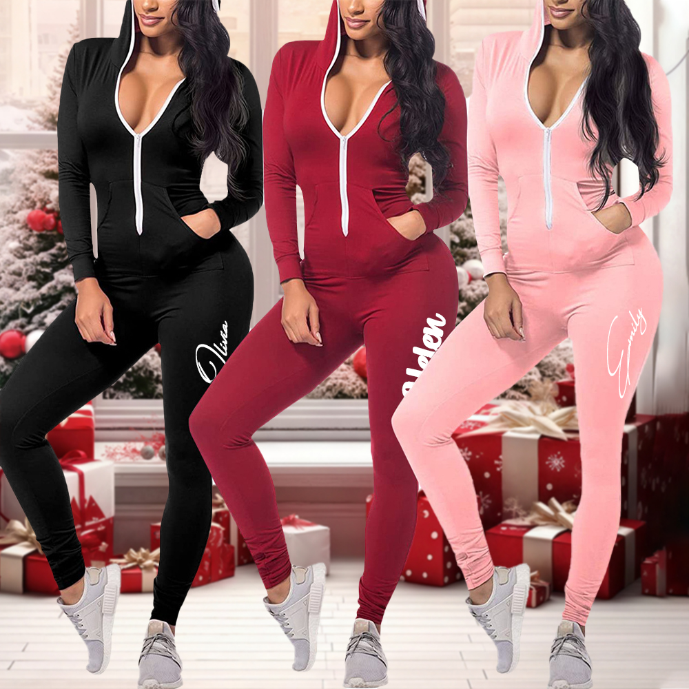 Personalized Adult Christmas Onesie Jumpsuit for Unique & Love | JNSCloth51