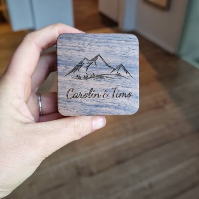 Personalized Wooden Ring Box for Unique & Love | JNSDec23
