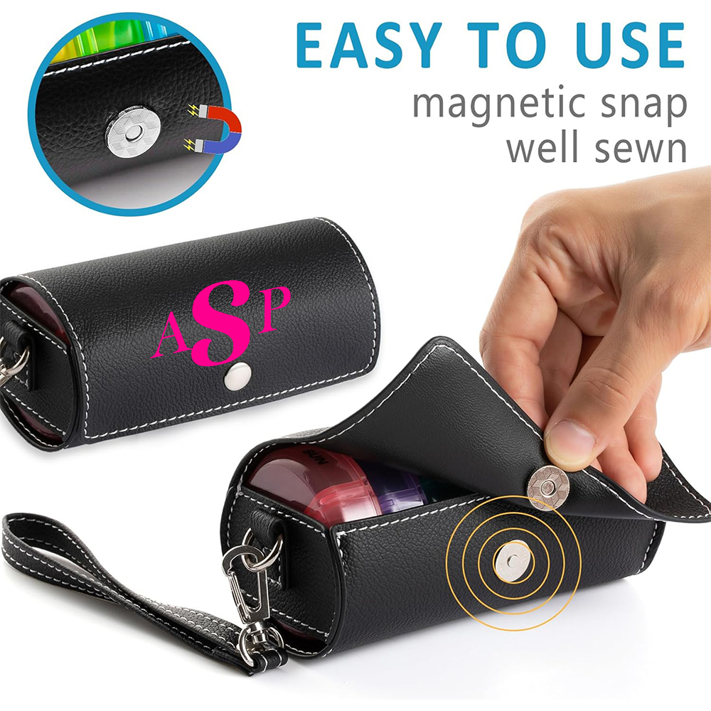 Personalized Monogram 7 Days AM/PM Portable Pill Boxes Organizer with Compartments | JNSDec164