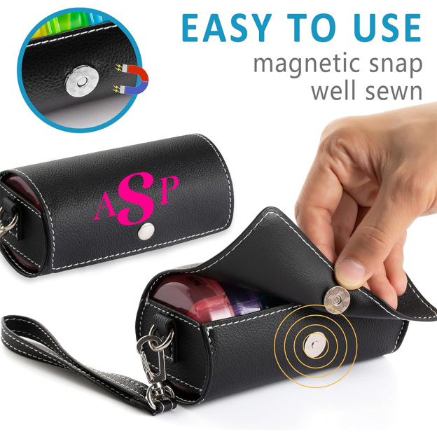 Personalized Monogram 7 Days AM/PM Portable Pill Boxes Organizer with Compartments | JNSDec164