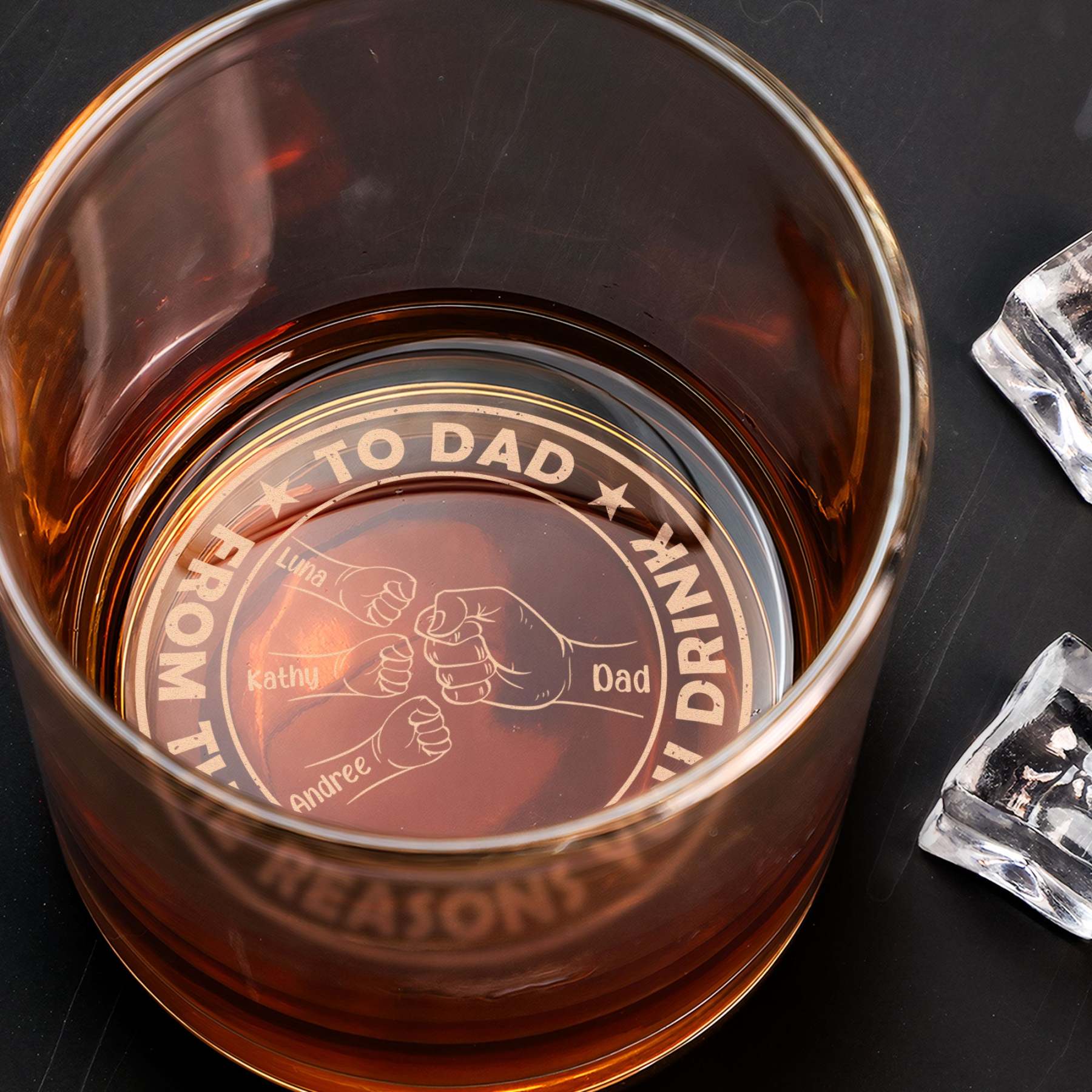 Personalized Engraved Whiskey Glass for Unique & Love | JNSDec79