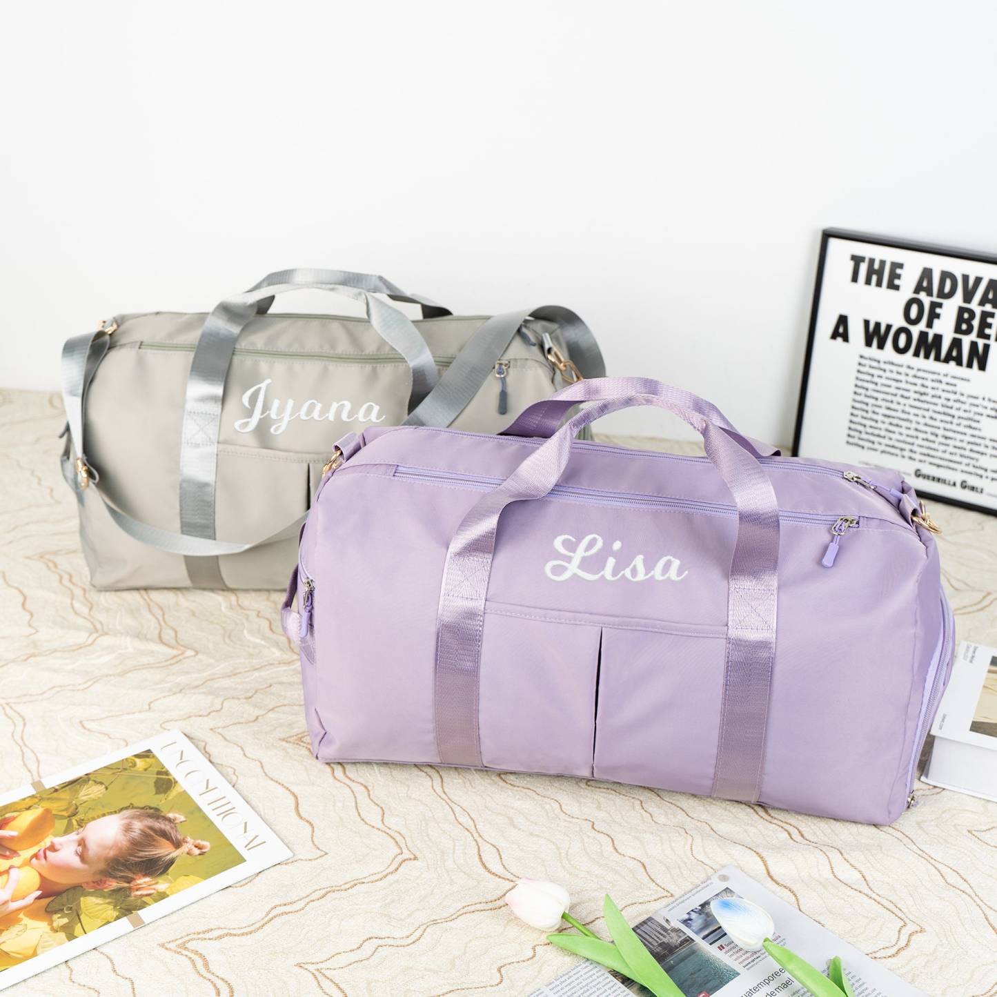 Personalized Embroidered Travel Duffle Bag for Unique & Love | JNSBag118