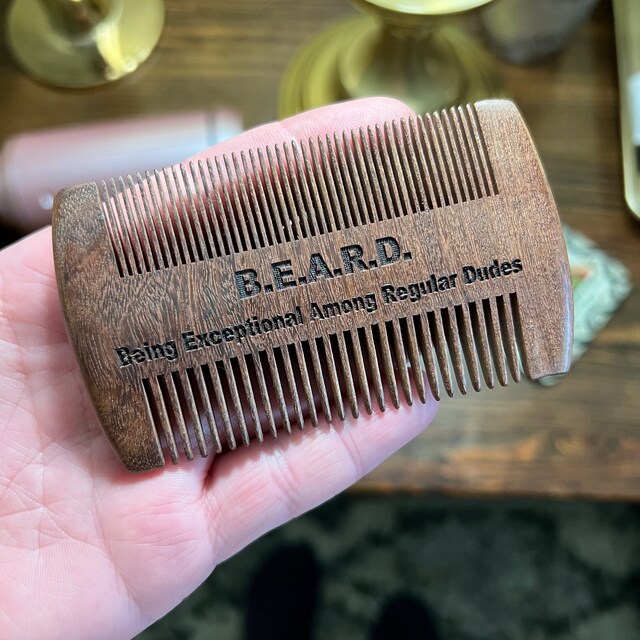 Personalized Name Wood Beard Comb for Unique & Love | JNSTool02