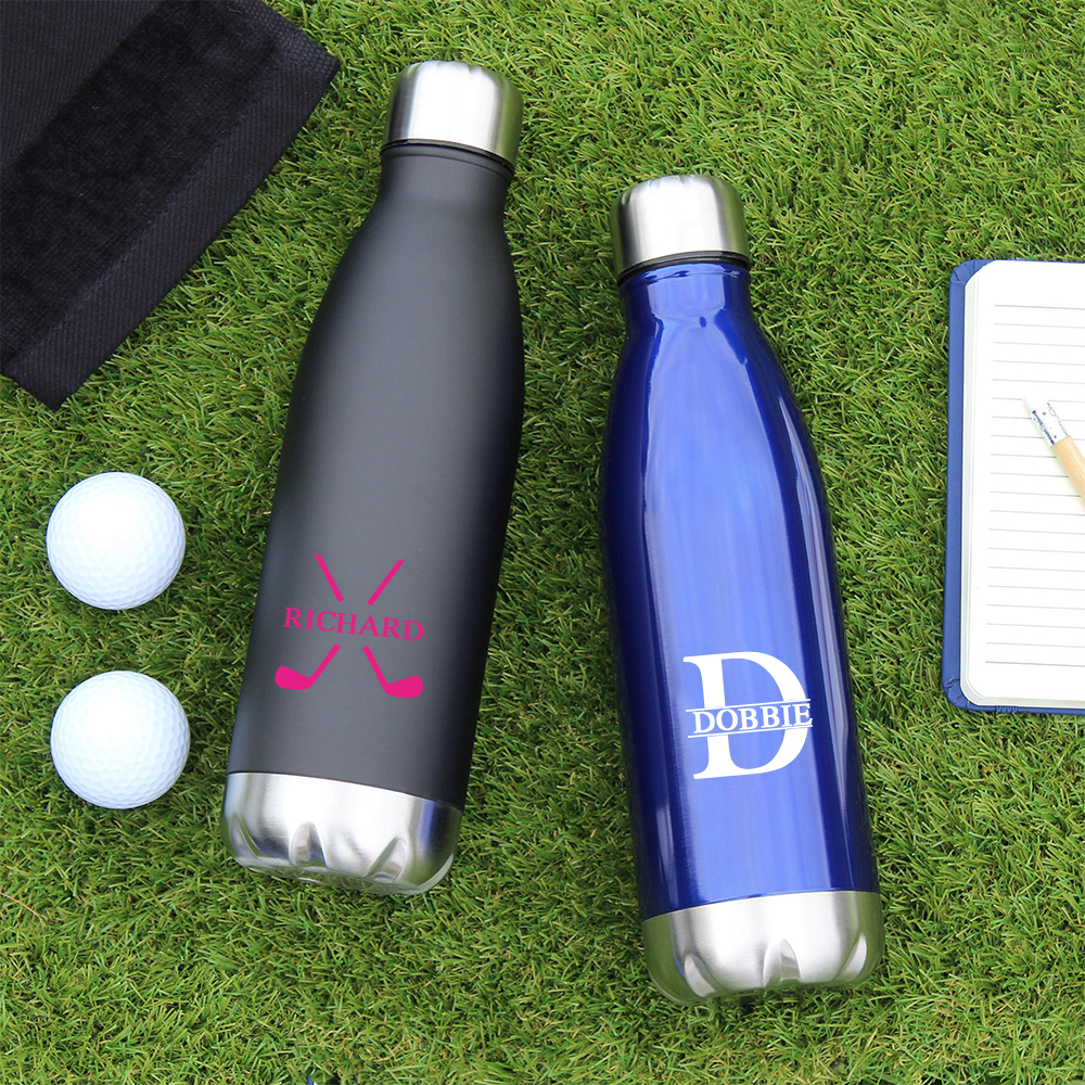 Personalized Monogram Golf Insulated Water Bottle | JNSBottle01