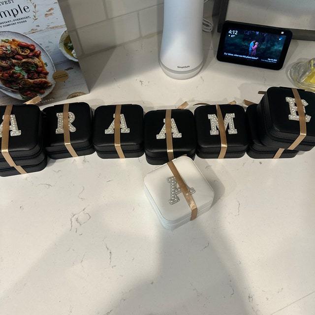 Personalized Initial Jewelry Box for Unique & Love | JNSBag09