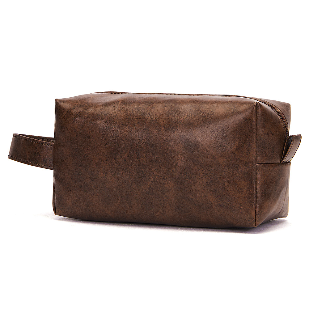 Personalized Leather Monogram Engraved Wash Bag for Unique & Love | JNSBag27