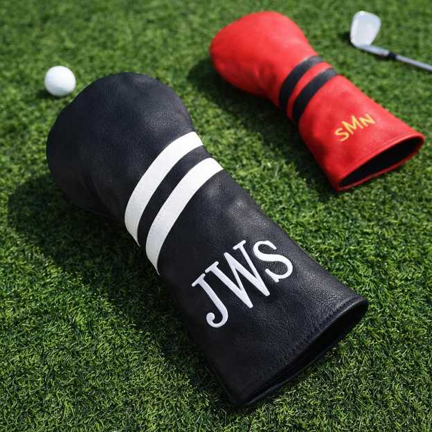 Personalized Monogram Embroidered Golf Club Leather Headcover for Unique & Love | JNSBag125